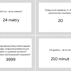 Zadania z matematyki dla klasy 6: przeliczanie jednostek, działania i system rzymski. Liczby na co dzień.