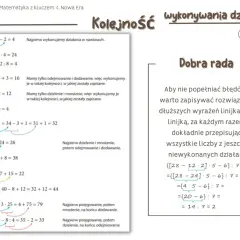 Klasa 8: kolejność wykonywania działań. Przykład z nawiasami, mnożeniem, dzieleniem, dodawaniem i odejmowaniem.