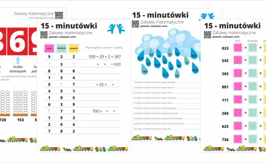 Zapis liczby trzycyfrowej - Setki, dziesiątki, jedności bez błędów
