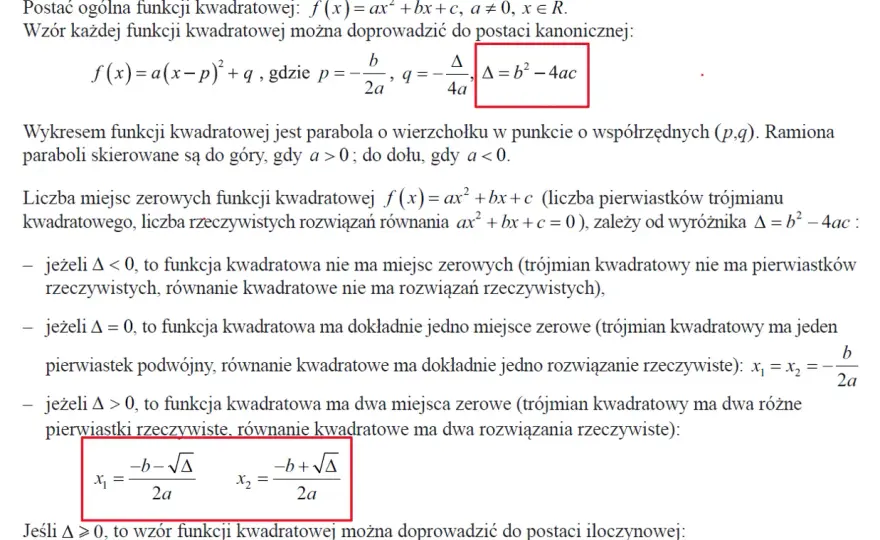 Nierówności kwadratowe - Rozwiąż bezbłędnie! Poradnik